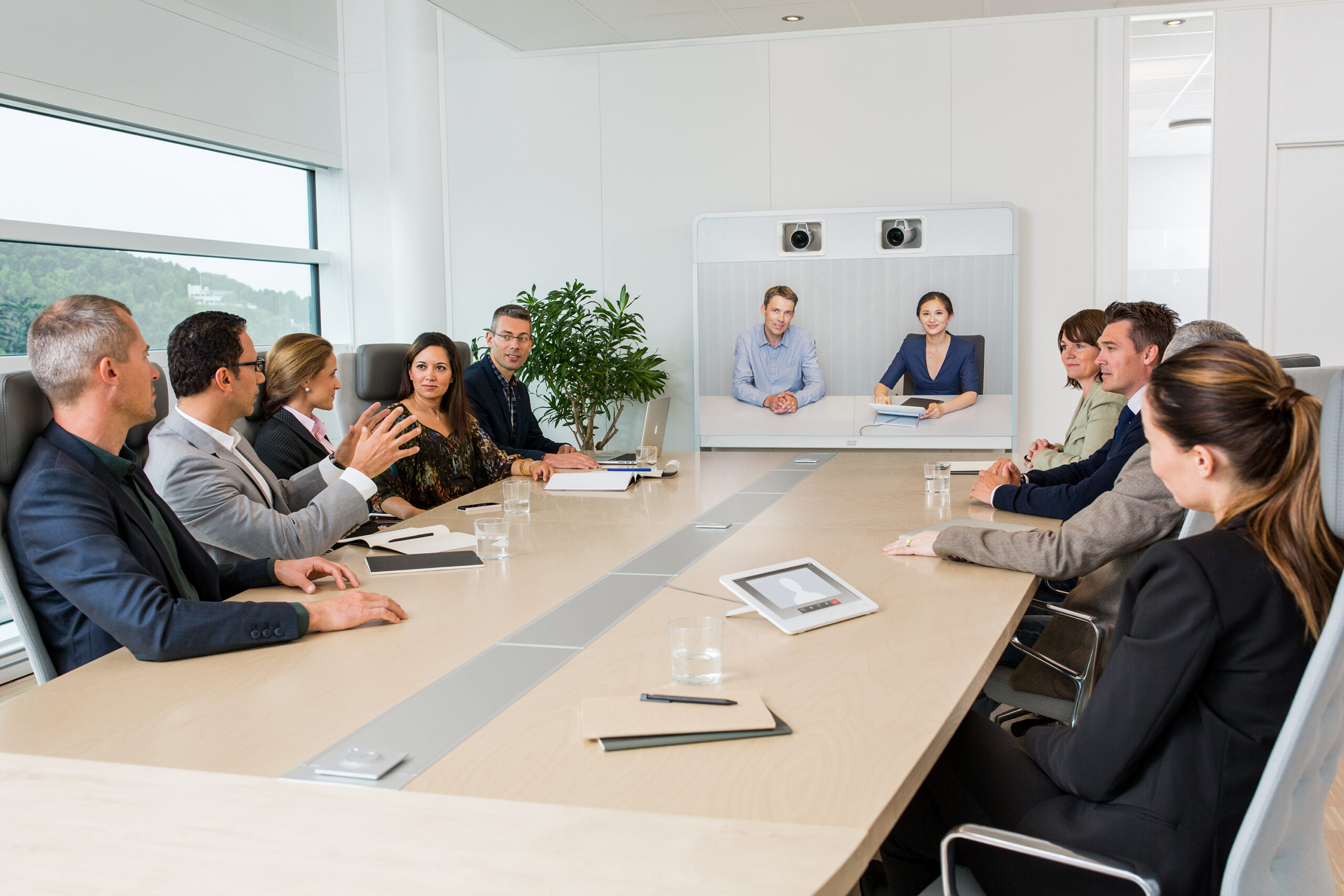 Teams connecting through enterprise video collaboration