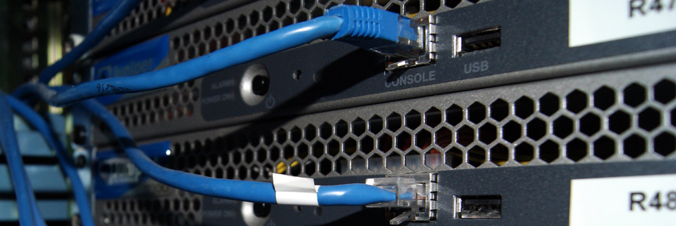 Network equipment connected with Ethernet cabling